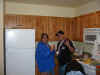 Mona and Roger in the kitchen.jpg (34506 bytes)